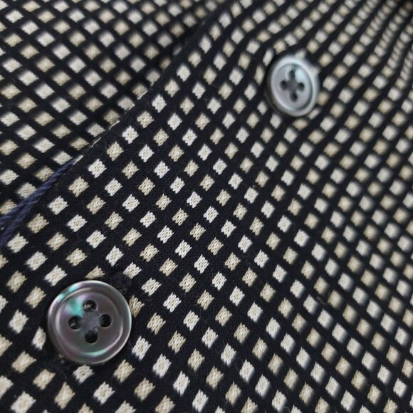 Grant Thomas Polo Shirt Double Mercerized Cotton Check Pattern Men's XL NWT - Picture 4 of 10